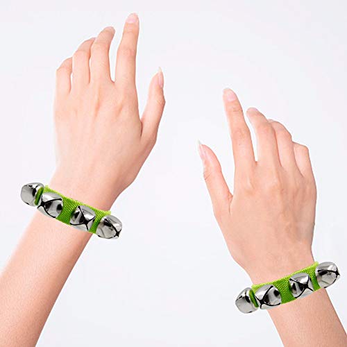 Band Wrist Bells, 9" Wrist Shaking Jingle Bells, Adjustable Ankle Bell, 24 Pcs