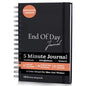 Tayri End of Day Journal – Day by Day 5 Minute Daily Gratitude & Self Reflection Journal 2026 for Women & Men, Guided Mindfulness, Happiness & Self Care, Undated Spiral with Vegan Leather Cover
