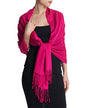 EURKEA Women's Scarf Pashmina Silky Soft Shawls Wraps Stole for Evening, Wedding and Gift - color: Fuchsia
