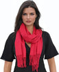 Ocomfly 100% Pashmina Scarf for Women - Premium Womens Scarves - Gift Boxed - Shawls or Wraps - Ultra Soft and Warm - color: Wine Red