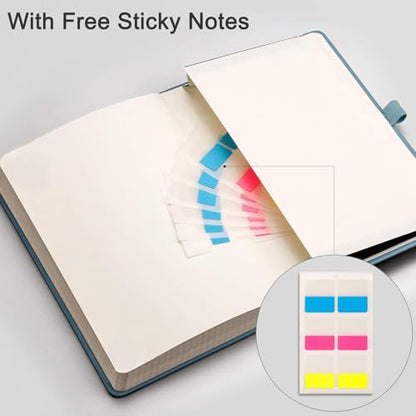 EMSHOI Graph Paper Notebook - 256 Pages A5 Graph Notebook/Journal, Hard Cover, 120gsm Thick Paper, Smooth PU Leather, Inner Pocket, 5.75'' × 8.38''-GrayBlue - color: GrayBlue, size: A5-Graph
