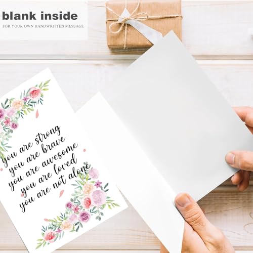 Thinking Of You Card support card Cancer Uplifting Cards Encouragement for friend Surgery Cards Here for you gift grief loss in need - color: #9