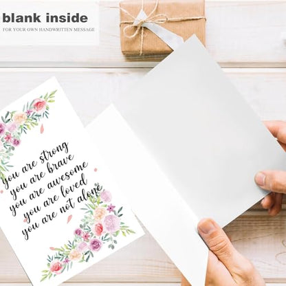 Thinking Of You Card support card Cancer Uplifting Cards Encouragement for friend Surgery Cards Here for you gift grief loss in need - color: #9