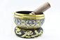 4" Tibetan Meditation Yoga Austomangal Singing Bowl Set with Mallet Cushion (Om Mantra-Tibetan)