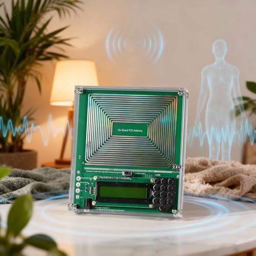 0.01Hz-20kHz Adjustable Schumann Resonance Generator, Schumann Sound Frequency Generator with Acrylic Case for Stress Relief, Relaxation, Sinusoidal&Square Wave, USB Powered, 5.9''*5.5''