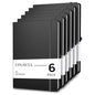 ONAVIA A4 Professional Business Notebook Notebook Hardcover 6 Pack, 8.5 x 11 College Ruled Journal Notebook, 160 Pages for Work, Office Meetings, Black - color: Black
