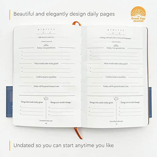 | Daily Gratitude Journal | 180 Days to Greatness, Mindfulness & Motivation | Be Your Best Self