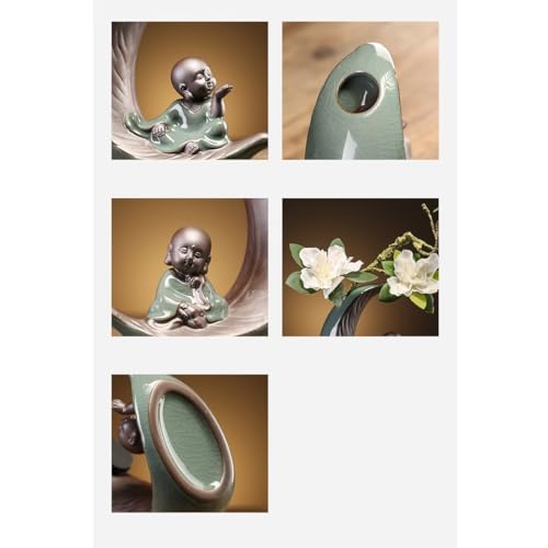 Table Top Decor Creative Vase Ceramic Home Study Desk Decoration Crafts Zen Chinese Bonsai Ornaments Living Room Decor and Accessories
