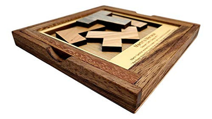 Martin's Menace Wooden Puzzle – Challenging Brain Teaser for Teens and Adults, Made in USA - style: Martin’s Menace - L