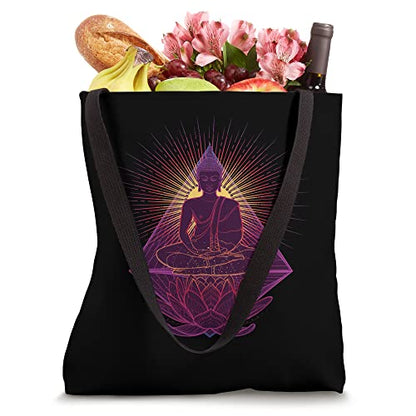 Lotus I Meditation Relax Yoga Yogi Buddhist Tote Bag