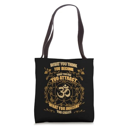 Yoga Zen Meditation Buddha Namaste Buddhist Spiritual Tote Bag