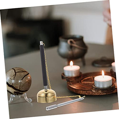 BESPORTBLE 1Pc Healing Music Instrument Meditation Sound Chime Handbell Essential Buddhist Accessory for Temple Meditation Room Crisp Sound for Yourself Loved Ones