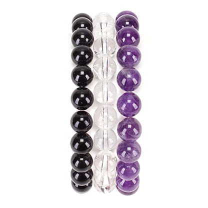 Cherry Tree Collection - Small, Medium, Large Sizes - Gemstone Beaded Bracelets For Women and Men - 8mm Round Beads - color: Protection, size: Small
