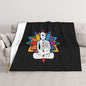 Buddha Chakra Meditation Super Soft Ultra-Fine Wool Blanket Sofa Living Room Linen Blanket Bedding Sofa Cover Blanket Soft Bed Blanket for Sofas and Beds - size: 50"x40"