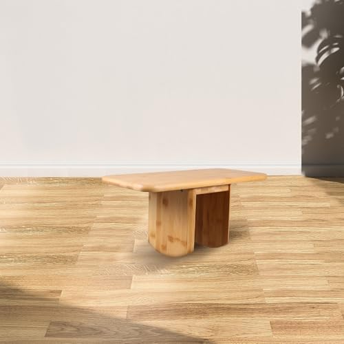 Portable Meditation Bench Stool with Cushion, Wooden Yoga Seat for Prayer and Mindfulness, Compact Lightweight Stool for Comfortable Posture Support