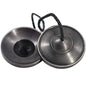 Tibetan Tingsha Bell Set - Tibetan Cymbals - for Sound Healing, Yoga, Meditation, and Mindfulness,Handmade in Nepal,Made of Bronze,Plain Pattern,Black Color，7.7cm/3.0 inch - color: 11-Bronze-Plain-7.5cm