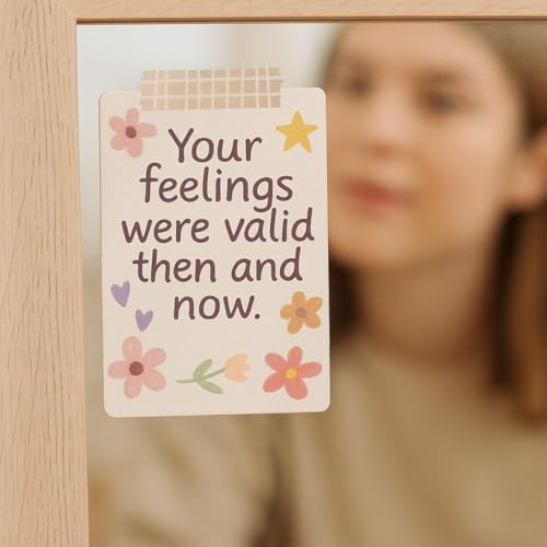 Inner Teen Healing Affirmation Cards - Meditation 54 Cards, Self-Compassion & Emotional Support, Anxiety Relief Items Affirmation Cards for Mental Health