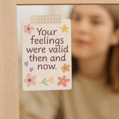 Inner Teen Healing Affirmation Cards - Meditation 54 Cards, Self-Compassion & Emotional Support, Anxiety Relief Items Affirmation Cards for Mental Health
