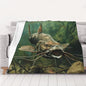 Underwater Catfish Prints Throw Blanket (320g Flannel) Anti-Pilling Warm Fuzzy Blankets for Bed Sofa Couch Travel 40x30 Inch - color: Underwater Catfish, size: 40x30 Inch