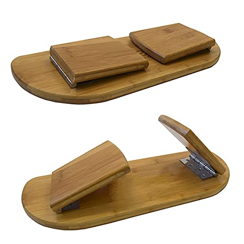 Kneeling Meditation Bench, Folding Ergonomic Yoga Sitting Stool, Bench in Solid Bamboo Wood - 50 * 19 * 18Cm