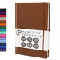 Tan Brown 5.95"x8.45" Notebook – Everyday Journal Note Book & Monthly Planner, 192 Pages, Notebooks for Education, Office & Travel, Durable Cover, Smooth Paper, Ideal Lined Note Pad - color: Tan Brown