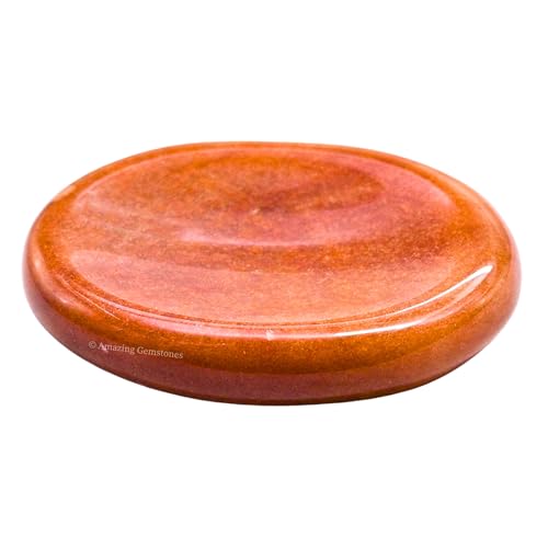 Amazing Gemstone Chocolate Jasper Worry Stones for Stress Relief Crystals and Healing Stones - Piedra Crystal Fidget for Meditation, Relaxation - Unique Stocking Stuffers and Birthday Gifts - color: Chocolate Jasper