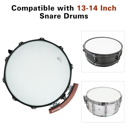 RANMING Click Percussion Wood Block Snare Wood Block with 20-Layer Maple Compatible with 13-14inch Snare Drum Portable & Easy to Use