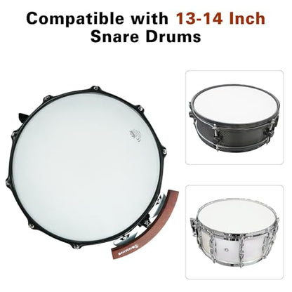 RANMING Click Percussion Wood Block Snare Wood Block with 20-Layer Maple Compatible with 13-14inch Snare Drum Portable & Easy to Use