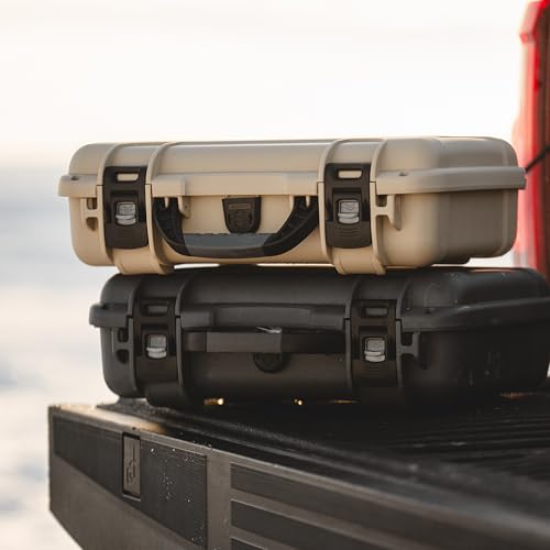 NANUK 910 Empty Waterproof Hard Case – 14.3” x 11.1” x 4.7”, Protective Case for Gear – Impact-Resistant, Dustproof, Airline Carry-On Approved – Made in Canada, Red - color: Red, style: Empty
