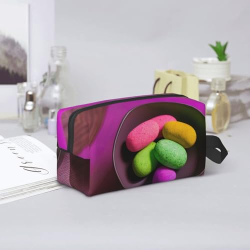 Yoga Meditation Cosmetic Bags For Women Small Makeup Bag For Purse Makeup Pouch Travel Makeup Bag With Zipper