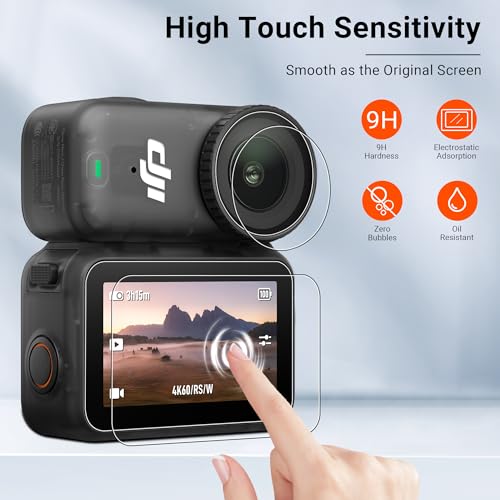 CYNOVA Osmo Nano Carrying Case for DJI Osmo Nano Accessories, Hard Shell Travel Storage Case with DJI Osmo Nano Screen Protector (2 Set)
