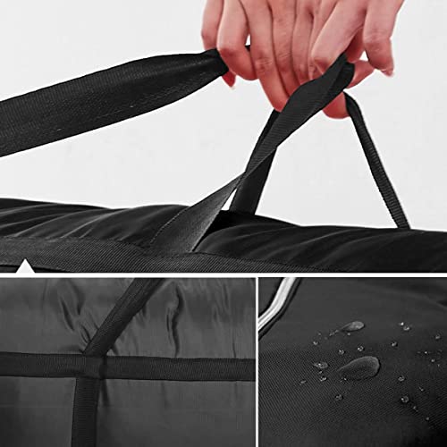 Multipurpose Extra Large Heavy Duty Storage Bags Duffle Bags for Space Saving Moving Storage (60Gal/230L, Black) - size: 60Gal/230L