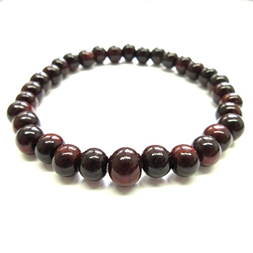 Japanese Shitan Rosewood Bracelet Juzu Rosary Prayer Mala beads Handmade in Kyoto bracelet for men - style: No bossa
