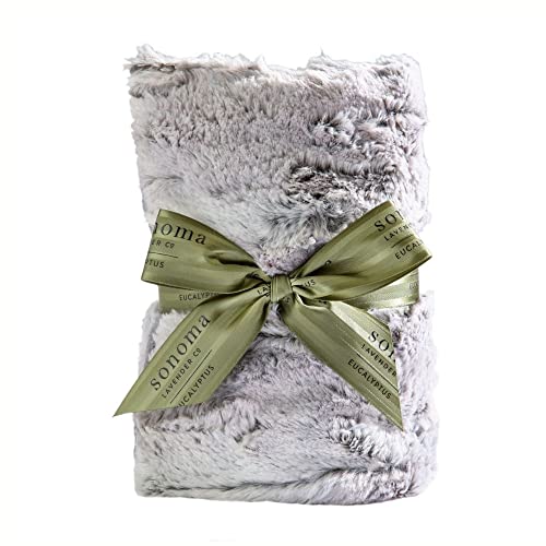 Sonoma Eucalyptus Spa Heat Wrap for Neck, Shoulders, and Lower Back, Microwaveable Aromatherapy Heating Pad, Removable and Washable Covers, 9" x 26", Silver Fox, by Sonoma Lavender Co. - color: Silver Fox