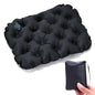 Inflatable Seat Cushion 16”, No Pump Needed, Portable Lightweight Waterproof Seat Pad for Stadium, Travel, Camping, Office & Car, Pressure Relief - color: Black