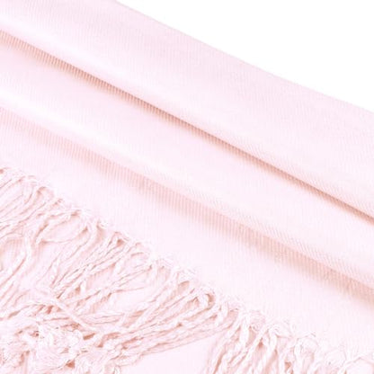 TZ Promise Women Pashmina Shawls and Wraps for Evening Dresses,Soft Large Long Scarf for Wedding,Bride Bridesmaid Gifts - color: Baby Pink