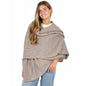 Velanio Cashmere Luxury Knitted Wrap Travel Shawl Scarf, Pashmina Stole, All-Season Scarf for Women Cashmere Wool Blend - color: Rice Flower