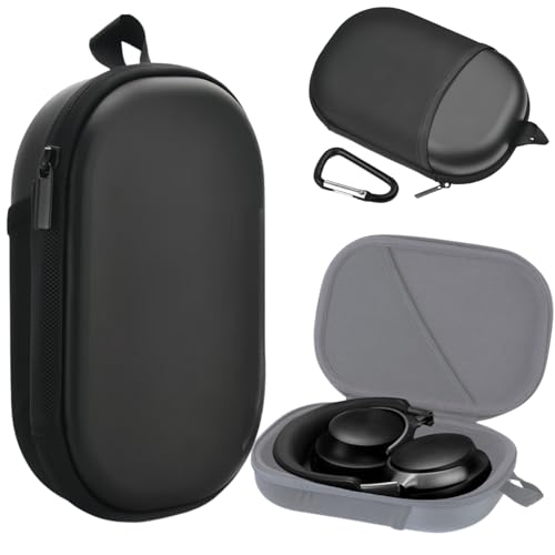 Headphones Case for Bose QC45/QC35/QC25/QC15/QC Ultra II/Ultra Gaming Headset, QC25, PU Hard Shell Travel Carrying Case Bag with Cable Storage for Bose QC45 II, QC35 II Accessories