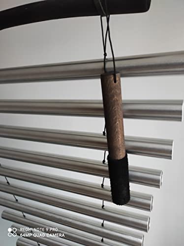 Sound Healing Chimes Rawa “Fiery Mercury” | 12-note Handheld Tubular Bells | Metallophone D Minor Scale | Calming Office Art | Mindfulness Gift