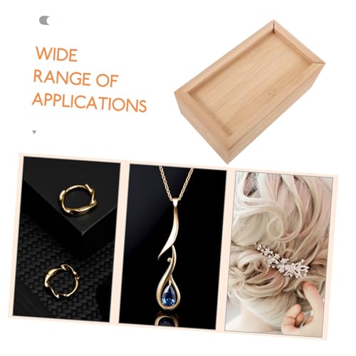 Wooden Slide Lid Storage Box Unfinished Wood Jewelry Case Retro Pull-out Organizer for Small Items for Home Decor Multi-purpose Container