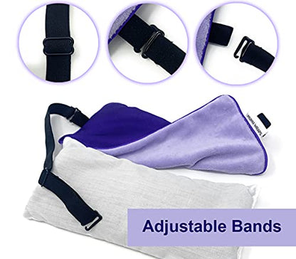 Weighted Eye Mask for Sleeping - Lavender Eye Pillow for Yoga, Meditation, Relaxation Headache, Migraine, Sinus Pain Relief