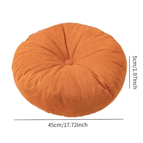 Floor Pillow Meditation Cushion Floor Cushion Pad for Prayer, Orange