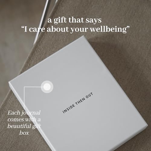 INSIDE THEN OUT Dig Deeper Journal - Guided Daily Journal With 180 Undated Prompts for Intention, Healing, Growth, Gratitude, Self Love & Discovery , Wellness, and Mindfulness - Self Care Routine Gift for Women and Men