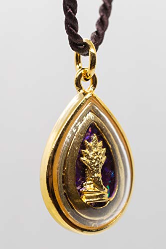 Artschatz Weekday Birthday Buddha Golden Colorful Thai Pendant, Amulet, Necklace, Charm, Sunday, Monday, Tuesday, Wednesday, Thursday, Friday, Saturday - style: Saturday - Phra Naga Prok “Protection”