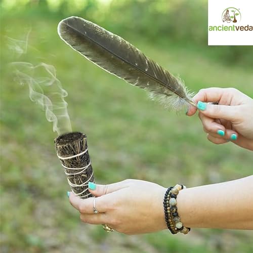 Ancient VEDA Sage Smudge Kit | Lavender, Sweetgrass, & Palo Santo Sticks Smudging Kit for Meditation, Yoga, Reiki, Home Cleansing, & Aromatherapy (Starter Kit, Lavender Sage) - color: Lavender Sage, size: Starter Kit