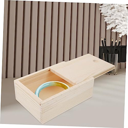 2pcs Quality Material Wooden Pine Storage Box Trinket Boxes Simple Design Compact Sturdy
