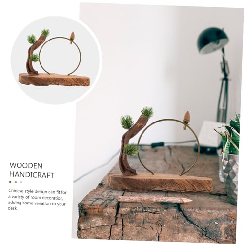 Zen Root Carving Ornament New Chinese Style Wooden Desktop Decor Natural Wood Craft Handcrafted Art Piece for Home and Office Decoration