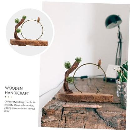 Zen Root Carving Ornament New Chinese Style Wooden Desktop Decor Natural Wood Craft Handcrafted Art Piece for Home and Office Decoration