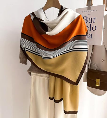 Women Scarf Neck Scarves Headscarf Fashion Scarves Long Lightweight Shawls for Women BA23 - color: Ba236