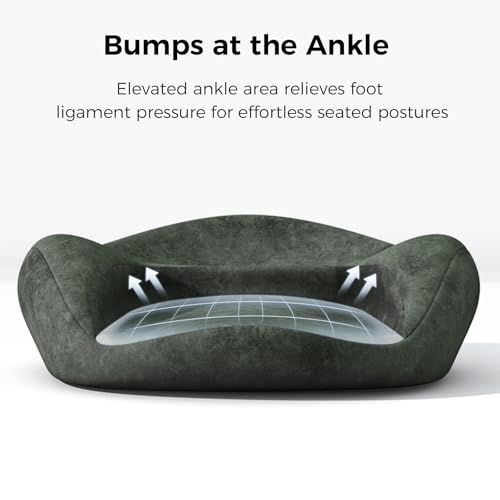 Meditation Cushion & Pillow Seat - No More Numb Legs Comfortable Memory Foam Sitting for Adult, idea for Reading, Yoga.